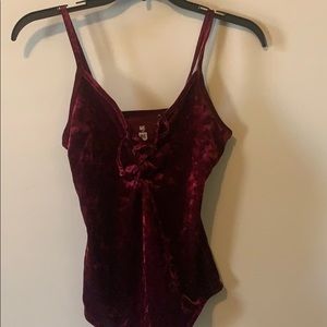Red velvet bodysuit